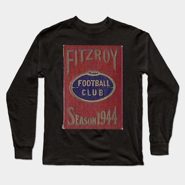 Vintage Fitzroy football club | AFL Footy Long Sleeve T-Shirt by euror-design